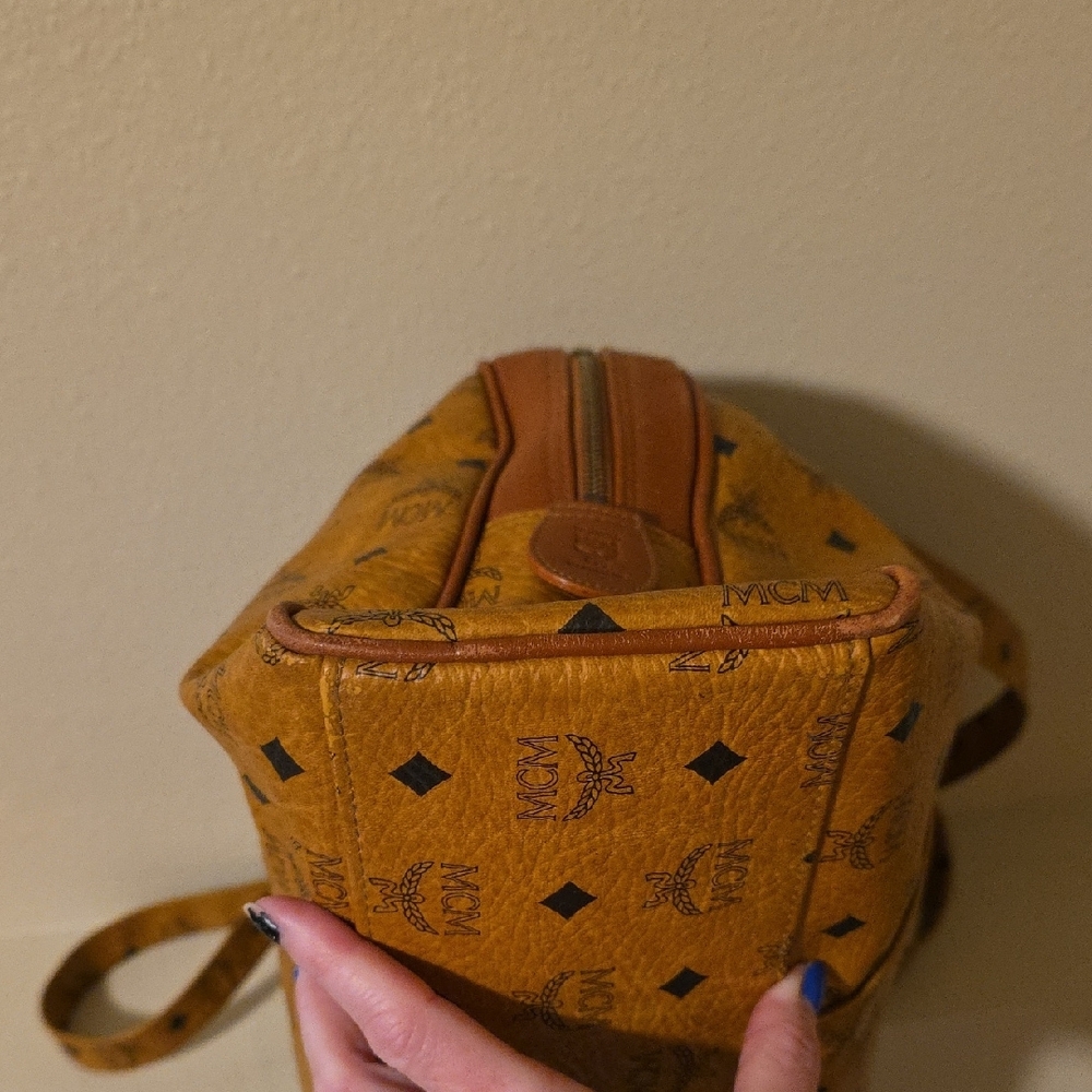 MCM Cognac Monogram Travel Bag# - Picture 9 of 14